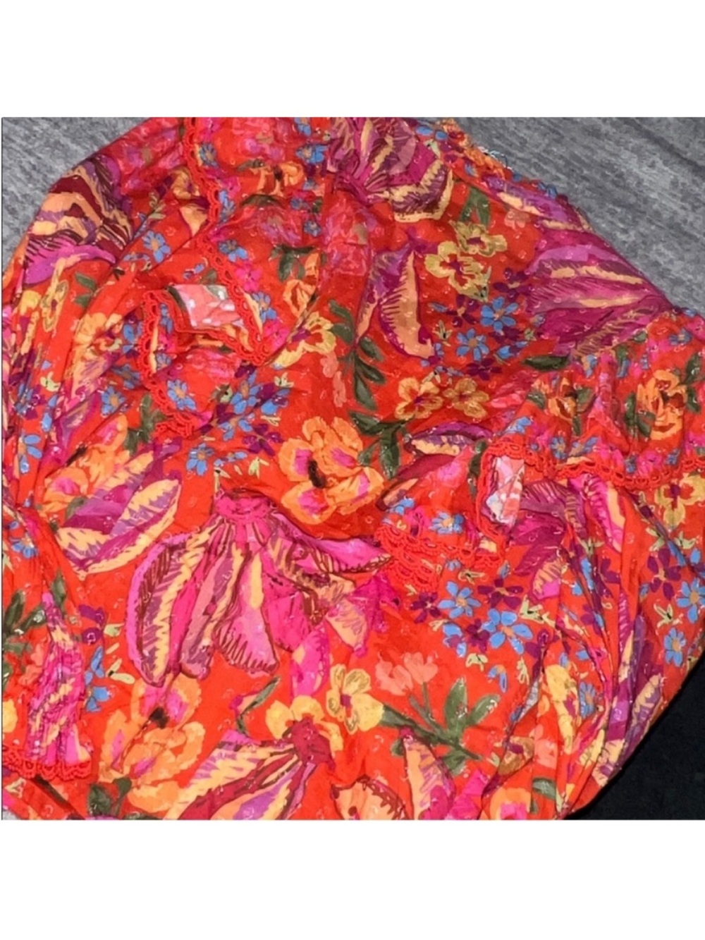 FARM Rio Red Spring Banana Blouse - Picture 8 of 10